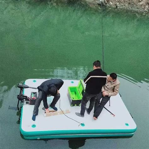 Gonfiabile Piattaforma Galleggiante Ad Acqua Barca Da Pesca