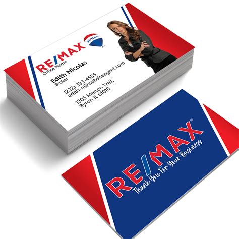 REMAX Business Card Realtor Card Design Realty Business Etsy Canada