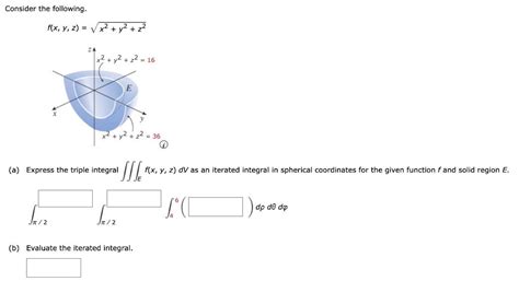 Solved Consider The Following F X Y Z X2 Y2 Z2 A Express