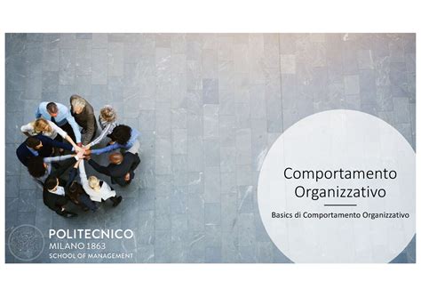 Basics Di Comportamento Organizzativo Comportamento Organizzativo