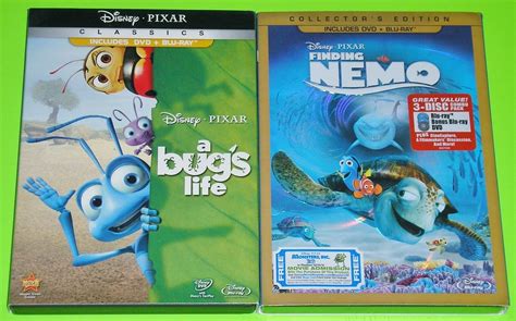 Disney Pixar DVD Blu Ray Lot A Bug S Life Finding Nemo 1 Used 1