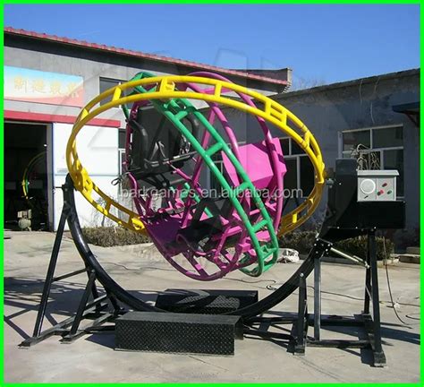 Electric Thrilling 360 Degree Rotary Human Gyroscope Amusement Game