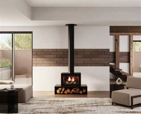 Heat Glo I25 X Freestanding Gas Fireplace Corner