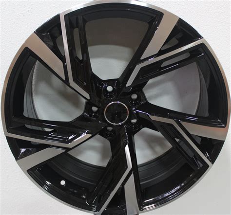 20 Inch Audi RS Style Rims Black Machined Wheels | Elite Custom Rims