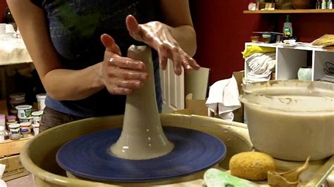 Pottery How To Center Clay On The Wheel YouTube