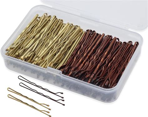 Brown Blonde Hair Pins 100 Pcs Bobby Pins Blonde Hair Grips Bun Pins