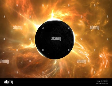eclipse sun solar glow  res stock photography  images alamy