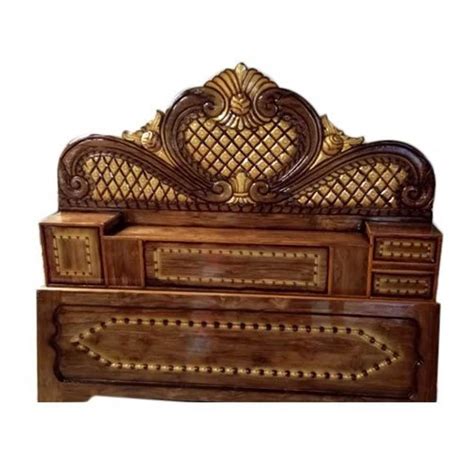 Brown Teak Wood Headboard For Home Bed Size Single At Rs 30000 In