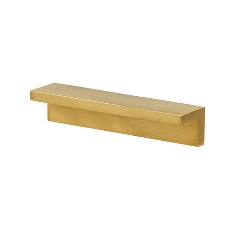 Tab Pulls Collection Solid Brass 3 1 2 Centers Pull In Satin Brass By Alno Inc Creations