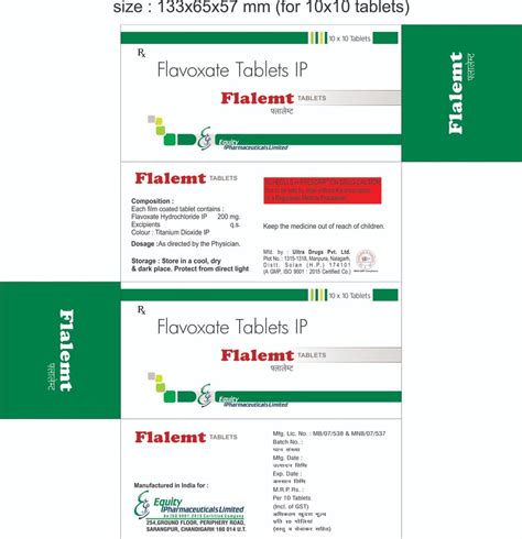 FLAVOXATE TAB Allopathic PCD Pharma Franchise In Pan India At Rs 8000