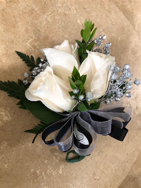 Small White Wrist Corsage Corsage Prom