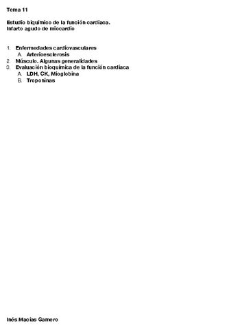 Tema Estudio Bioquimico De La Funcion Cardiaca Pdf