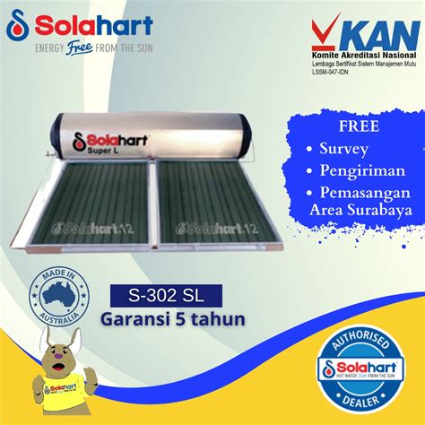 Jual Solahart Solar Water Heater Direct Series 302 SL Shopee Indonesia