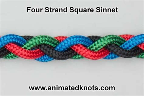 Four Strand Square Sinnet Paracord Braids Diy Bracelets Tutorials