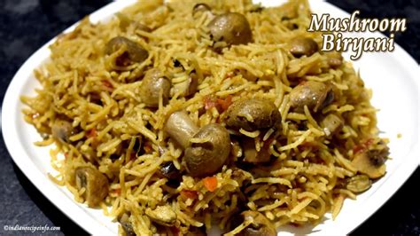 Mushroom Biryani Recipe Puttagodugula Biryani Easy Mushroom Biryani