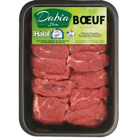 Viande Bourguignon Halal Mijoter Dabia La Barquette De Kg