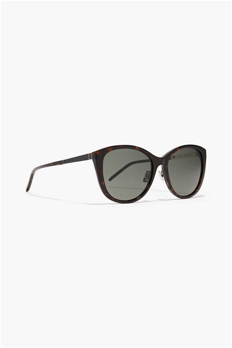 Saint Laurent Square Frame Tortoiseshell Acetate Sunglasses The Outnet