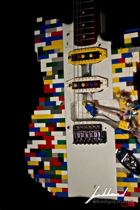 Custom Made Lego Guitar Lego Guitar Cool Lego Creations Lego