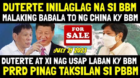 NAGULAT SI PBBM SA GINAWA NI PRRD BABALA NG CHINA KAY PBBM SINABI KAY