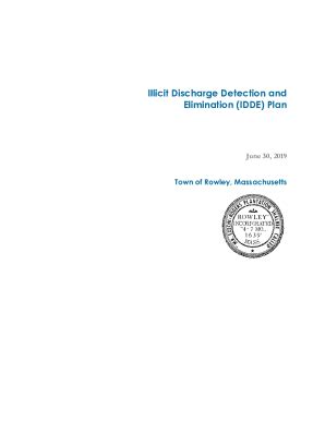 Fillable Online Draft Illicit Discharge Detection And Elimination Idde