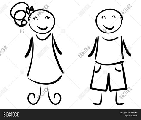 Boy Girl Vector & Photo (Free Trial) | Bigstock