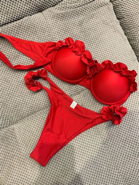 Free Shipping Swimwear Women Bikini Mujer High Waist Swimsuits Ruffles Bikinis Swimming Suit For