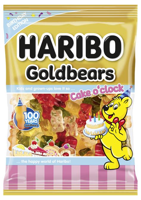 Haribo New Limited Edition Birthday Flavours Goldbears Cake Oclock