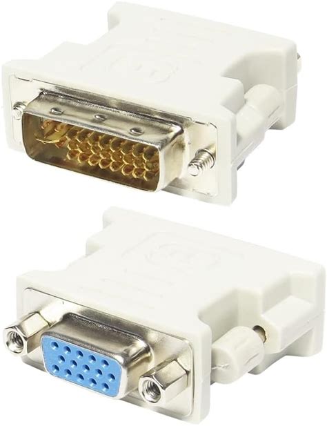 Adaptador Dvi Pinos Macho Para Vga Pinos Femea Adaptador Dvi X