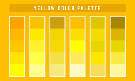 Paleta De Colores Vector Amarillo 2292927 Vector En Vecteezy