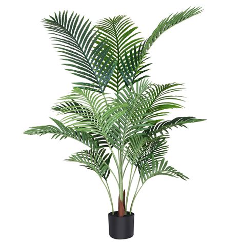 Primrue Adcock Artificial Palm Tree In Pot Faux Green Areca Palm Plant