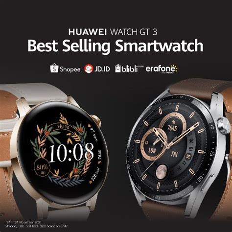 Jadi Smartwatch HarmonyOS Terlaris HUAWEI WATCH GT 3 Tawarkan Banyak