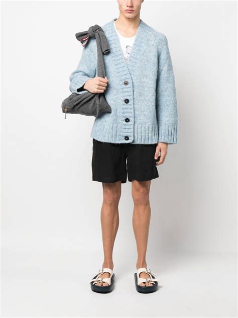 Maison Margiela Chunky Knit V Neck Cardigan Farfetch