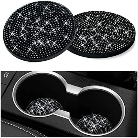 Amazon Tyhaui 2 Pack Bling Car Cup Holder Coasters 2 75 Inch Full