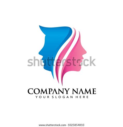 Women Man Modern Line Logo Icon Stock Vector Royalty Free 1025854810