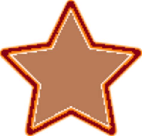 Brown Star | Free Images at Clker.com - vector clip art online, royalty ...