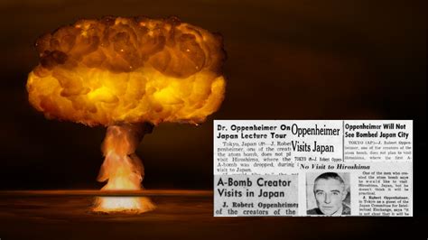 J Robert Oppenheimer, father of the atomic bomb, visits postwar Japan ...