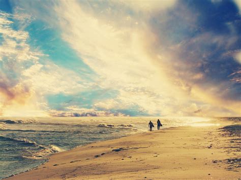 Wallpaper Sunlight Landscape Sunset Sea Shore Sand Sky Beach