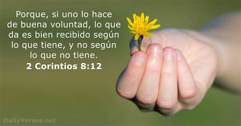 2 Corintios 8:12 - Versículo de la Biblia - DailyVerses.net 