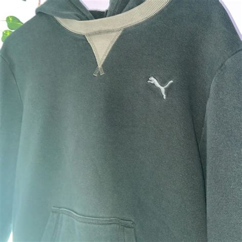 Black puma hoodie Can fit S-L 🖤 #puma #hoodie... - Depop