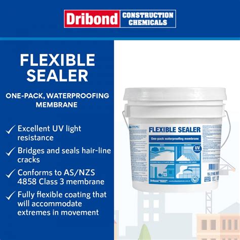 Dribond Flexible Sealer One Pack Waterproofing Membrane 1l Liquid