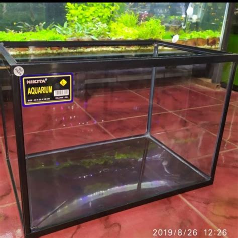 Jual Aquarium Aklirik Aquarium Nikita Size L 40x25x28 Cm Tanpa Tutup