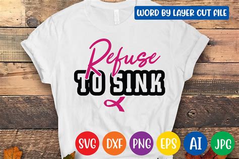 Refuse To Sink Svg Design Graphic By CraftZone Creative Fabrica