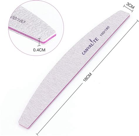 Pcs Professional Nail Files Double Sided Emery Board Grit