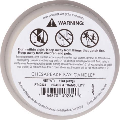 Chesapeake Bay Candle Mind Body Wick Jar Candle Peace