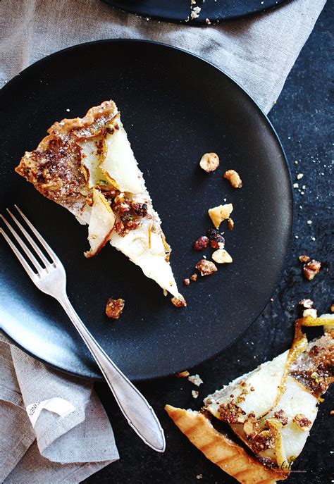 Birnen Frangipane Tarte mit Haselnuss Crumble Streuseln Backstübchen