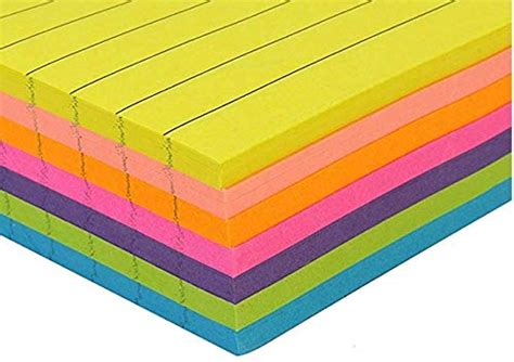 Ofixo X Inch Self Stick Sticky Colorful Note Pad Sheets Amazon