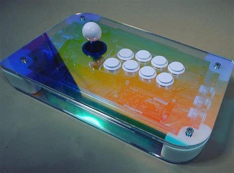 Caster Ver 1 Acrylic And Resin Fightstick Diy Enclosure W Clear Layers For Art Etsy