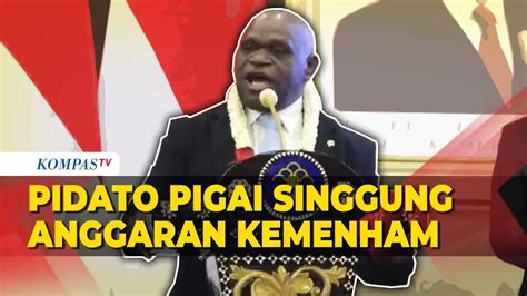 Pidato Menteri Ham Natalius Pigai Usai Dilantik Singgung Anggaran