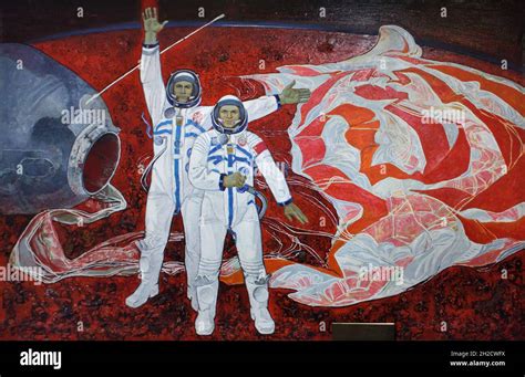 Leonov cosmonaut painting space hi-res stock photography and images - Alamy