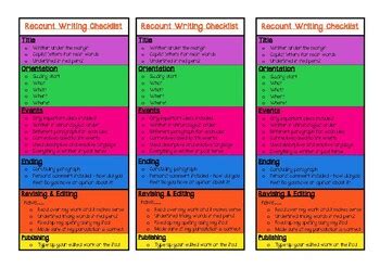 Recount Checklist Clipart